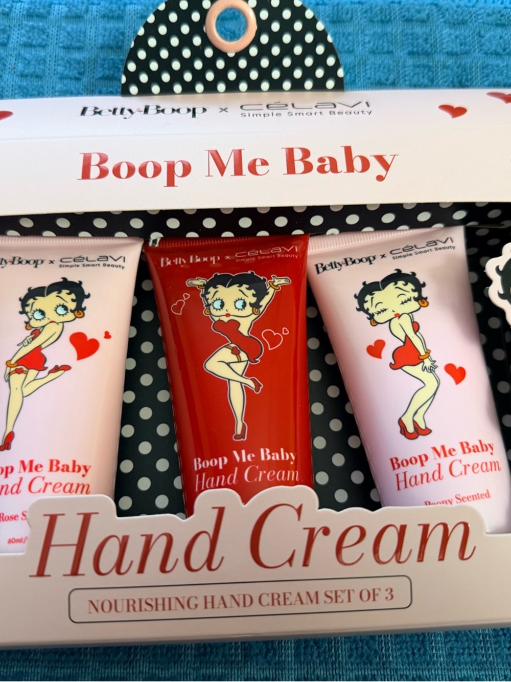 Betty Boop Boop Me Baby Hand Cream Set - Pink & Red